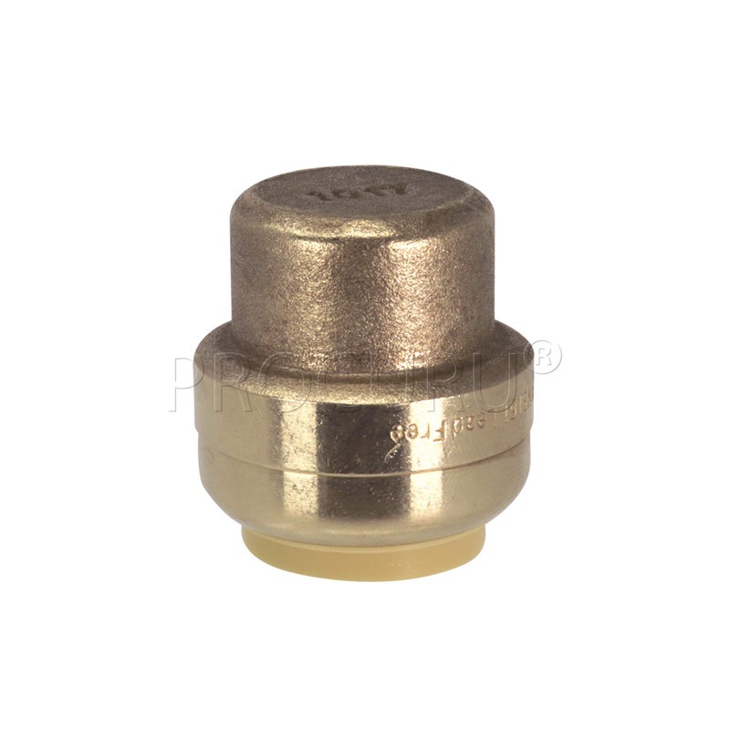PROCURU [10-Pack] PROCURU 1/2-Inch PushFit End Cap, Push-to-Connect Brass Plumbing Fitting for Copper, PEX, CPVC, PE-RT Pipe, LF Certified Safe (8X3012-10P) - Image 3